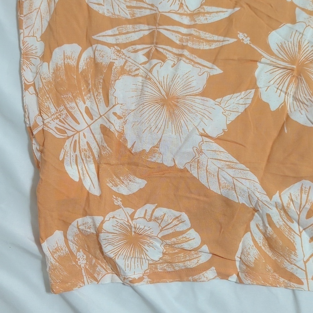 NWT ROXY Golden Shore Short Top, Color Orange/White Size S - Picture 11 of 14